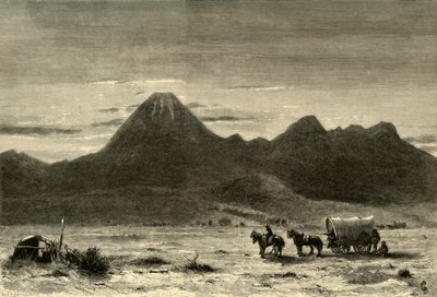 „Lassens Butte, Sacramento Valley”, 1872. autorstwa Alfred Harral