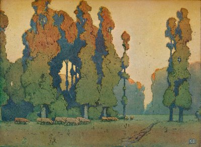 Polana, ok. 1910 autorstwa Alfred Hartley