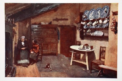 Stara kuchnia zajazdu Coniston z portfolio grafik z oryginalnych akwarel, ok.1920 autorstwa Alfred Heaton Cooper