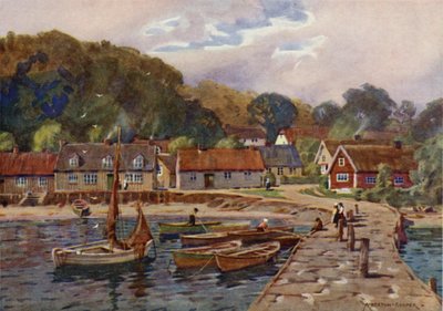 Arild, wioska rybacka w pobliżu Molle autorstwa Alfred Heaton Cooper