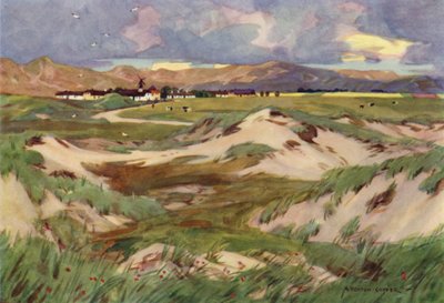 Dania: Kandestederne, Prymitywna osada w północnej Jutlandii (kolor lito) autorstwa Alfred Heaton Cooper