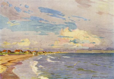 Dania: Skagen, Kąpiel wieczorem (kolor lito) autorstwa Alfred Heaton Cooper