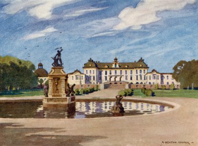 Pałac Drottningholm, Sztokholm autorstwa Alfred Heaton Cooper