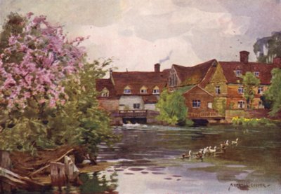 Flatford Mill, East Bergholt, Suffolk autorstwa Alfred Heaton Cooper