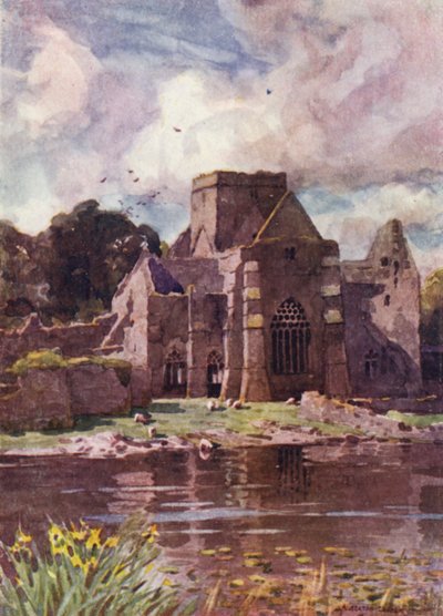 Opactwo Świętego Krzyża, Thurles, hrabstwo Tipperary autorstwa Alfred Heaton Cooper