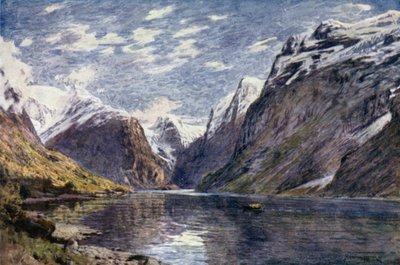 Loen Vand i lodowiec, Nord Fjord autorstwa Alfred Heaton Cooper