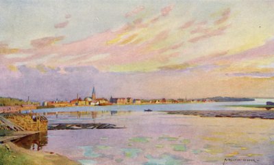 Lulea, Laponia, port eksportowy rudy żelaza autorstwa Alfred Heaton Cooper