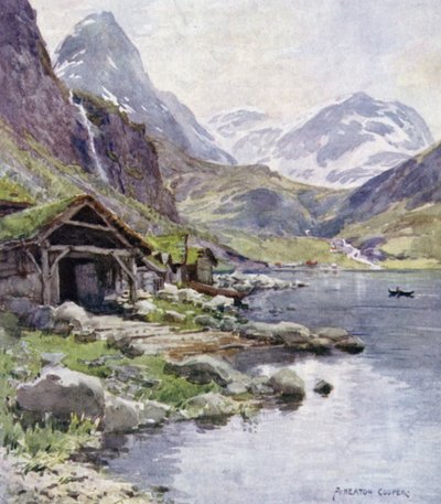 Meraak, fiord Geiranger autorstwa Alfred Heaton Cooper