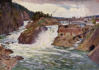 Wodospad Trollhattan autorstwa Alfred Heaton Cooper