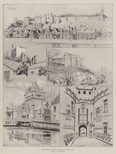Malownicza Francja, Chateaux of Touraine autorstwa Alfred Hugh Fisher