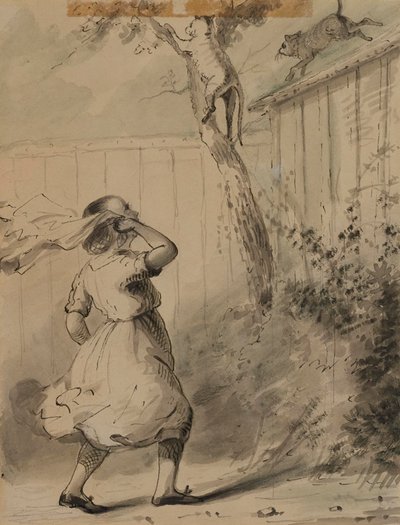 Carrie i koty autorstwa Alfred Jacob Miller