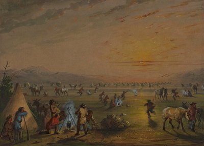 Nadrabianie zaległości autorstwa Alfred Jacob Miller
