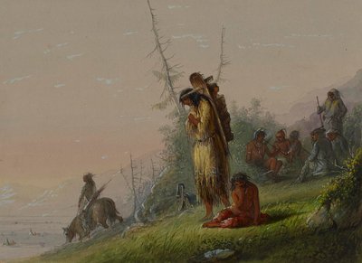 Obozowisko Indian autorstwa Alfred Jacob Miller