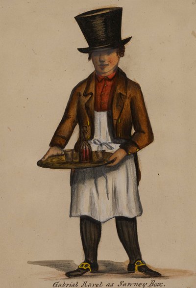 Gabriel Ravel jako Sawney Box autorstwa Alfred Jacob Miller