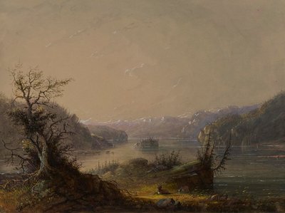 Scena nad jeziorem autorstwa Alfred Jacob Miller