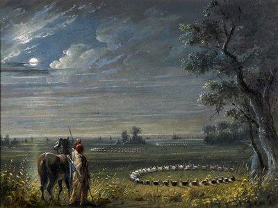 Kręgi medycyny autorstwa Alfred Jacob Miller