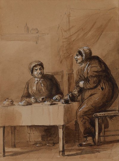Sairey Gamp i Betsy Prig autorstwa Alfred Jacob Miller