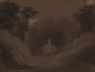 Mały dom wśród drzew autorstwa Alfred Jacob Miller