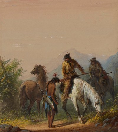 Indyjska wyrocznia autorstwa Alfred Jacob Miller