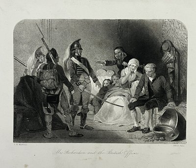Pani Richardson i brytyjscy oficerowie autorstwa Alfred Jones