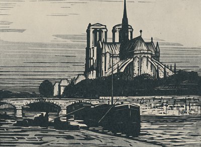 „Notre Dame w Paryżu”, 1919 autorstwa Alfred Latour