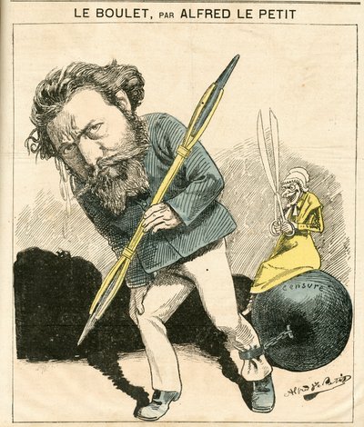 Okładka „”Le Grelot””, numer 119, Satyryka w Kolorach autorstwa Alfred Le Petit