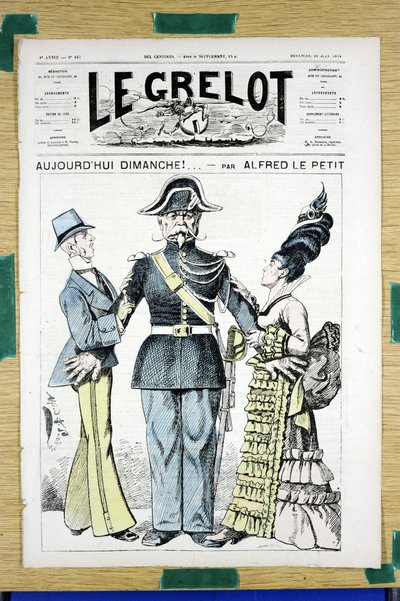 Okładka „Le Grelot”, numer 167, Satyryka w Kolorach autorstwa Alfred Le Petit