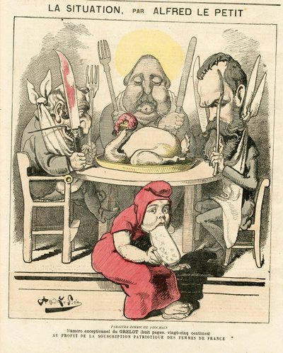 Okładka „”Le Grelot””, numer 47, Satirique en Couleurs autorstwa Alfred Le Petit