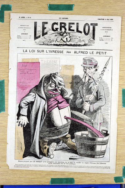 Okładka „”Le Grelot””, numer 58, Satyryka w Kolorach autorstwa Alfred Le Petit