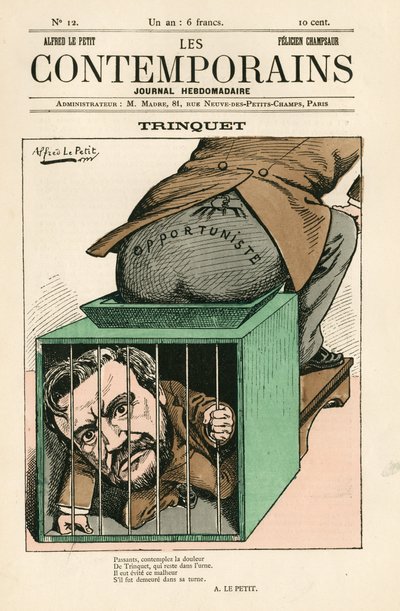 Okładka „Les Contemporains”, numer 12 autorstwa Alfred Le Petit