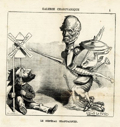 Ilustracja Alfreda Le Pete (1841-1909) w Le Charivari autorstwa Alfred Le Petit
