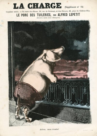 Szarża (1870), nr 15, Satyryczny w kolorze autorstwa Alfred Le Petit