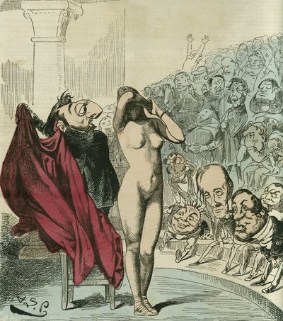 Nowy phryne, według obrazu Gerome