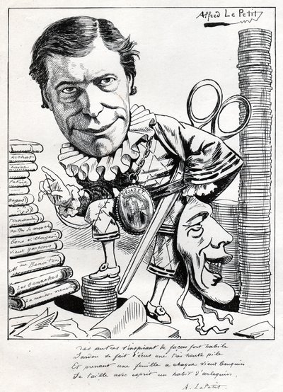Victorien Sardou. autorstwa Alfred Le Petit