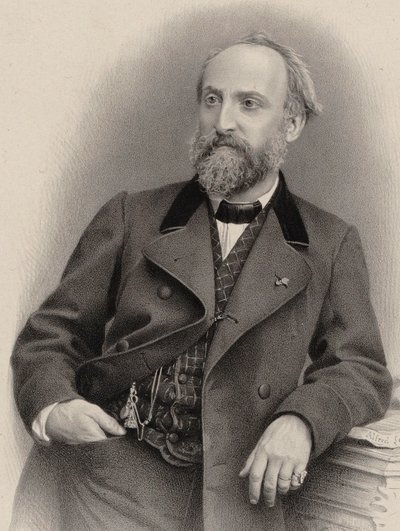 Portret kompozytora Antoine Francois Marmontel 1816-1898. autorstwa Alfred Lemoine