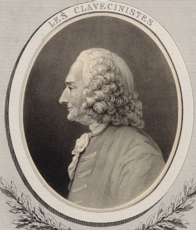 Portret kompozytora Jean-Philippe Rameau 1683-1764. autorstwa Alfred Lemoine