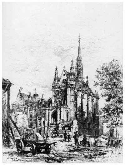 Sainte-Chapelle, c1865-1935 1924 autorstwa Alfred Louis Brunet Debaines