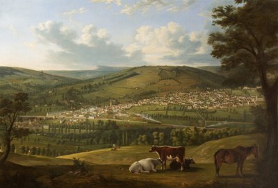 Stroud z okolic Rodborough Fort, Gloucestershire autorstwa Alfred Newland Smith