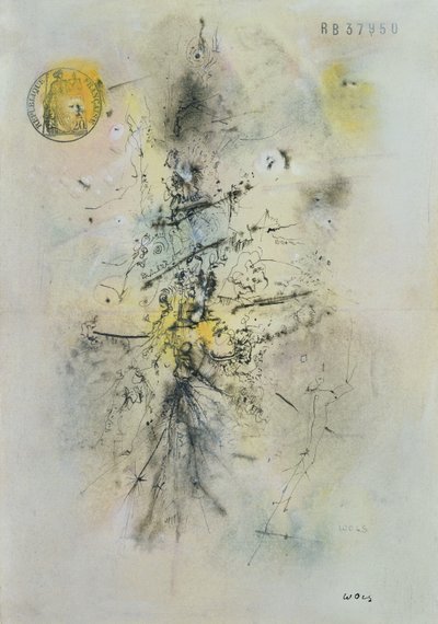 Stemplowany arkusz papieru autorstwa Alfred Otto Wolfgang Schulze Wols