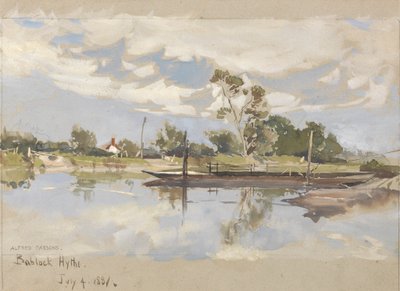 Bablock Hythe, niedaleko Oksfordu autorstwa Alfred Parsons