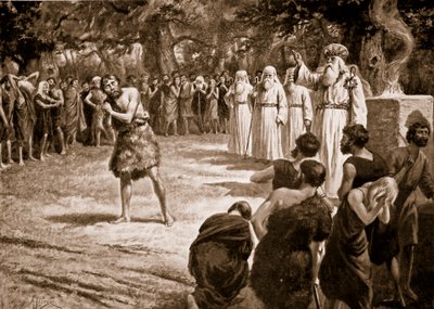 Sprawiedliwość wymierzana przez druidów, ilustracja z „Hutchinson