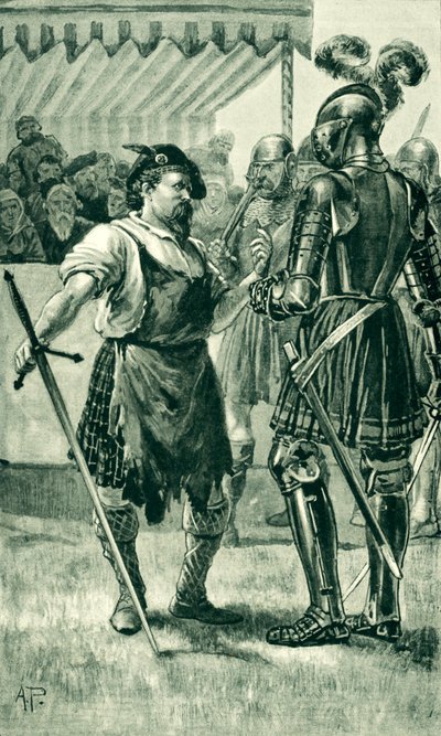 Płatnerz oferuje swoje usługi w walce autorstwa Alfred Pearse
