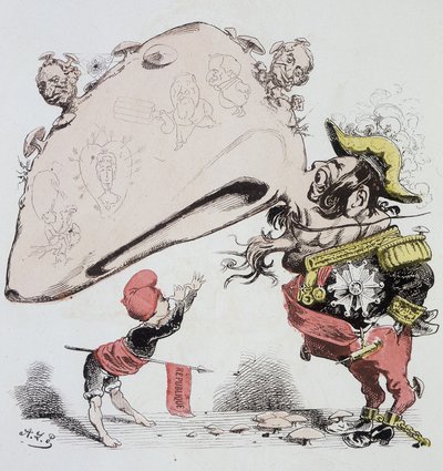 „Wciąż masz czas, żeby zrobić nos, mój człowieku, jeśli myślisz, że wracasz do Paryża, możesz sam przeszukać”. autorstwa Alfred Petit