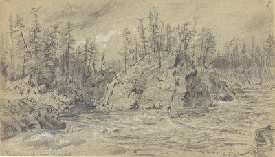 Dalles w St. Louis autorstwa Alfred R. Waud