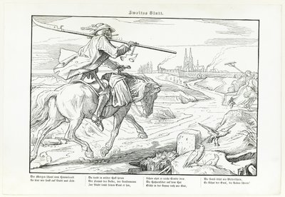 Również taniec śmierci, płyta II autorstwa Alfred Rethel