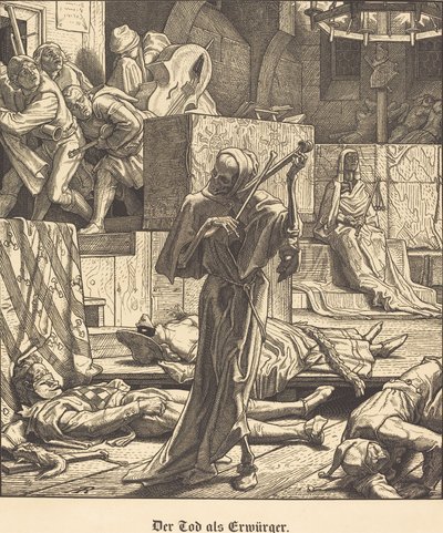 Śmierć jako Dusiciel autorstwa Alfred Rethel
