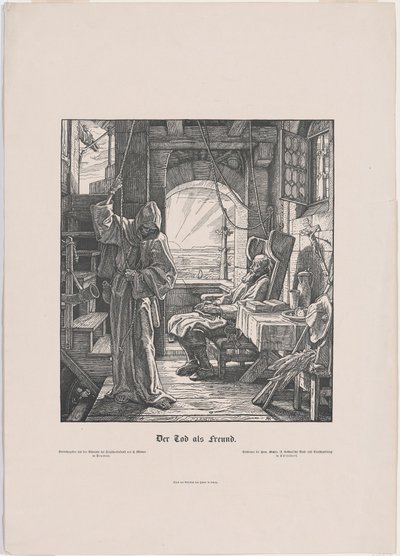 Śmierć Dusiciel autorstwa Alfred Rethel