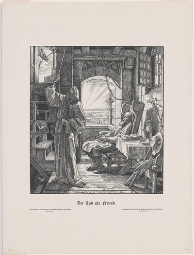 Śmierć jako przyjaciel autorstwa Alfred Rethel