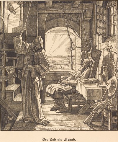 Śmierć jako przyjaciel autorstwa Alfred Rethel