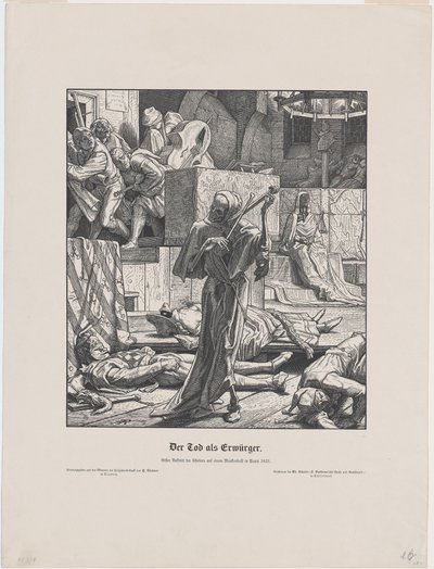 Śmierć jako przyjaciel autorstwa Alfred Rethel